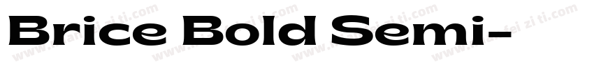 Brice Bold Semi字体转换